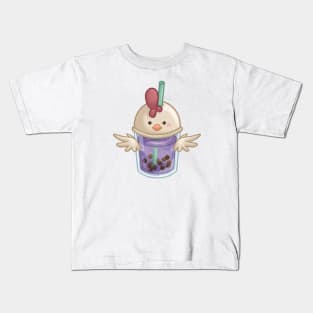 Rooster Bubble Tea Kids T-Shirt